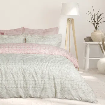 DAS HOME ΣΕΤ ΣΕΝΤΟΝΙΑ KING HAPPY 9674 GREY, ROSE