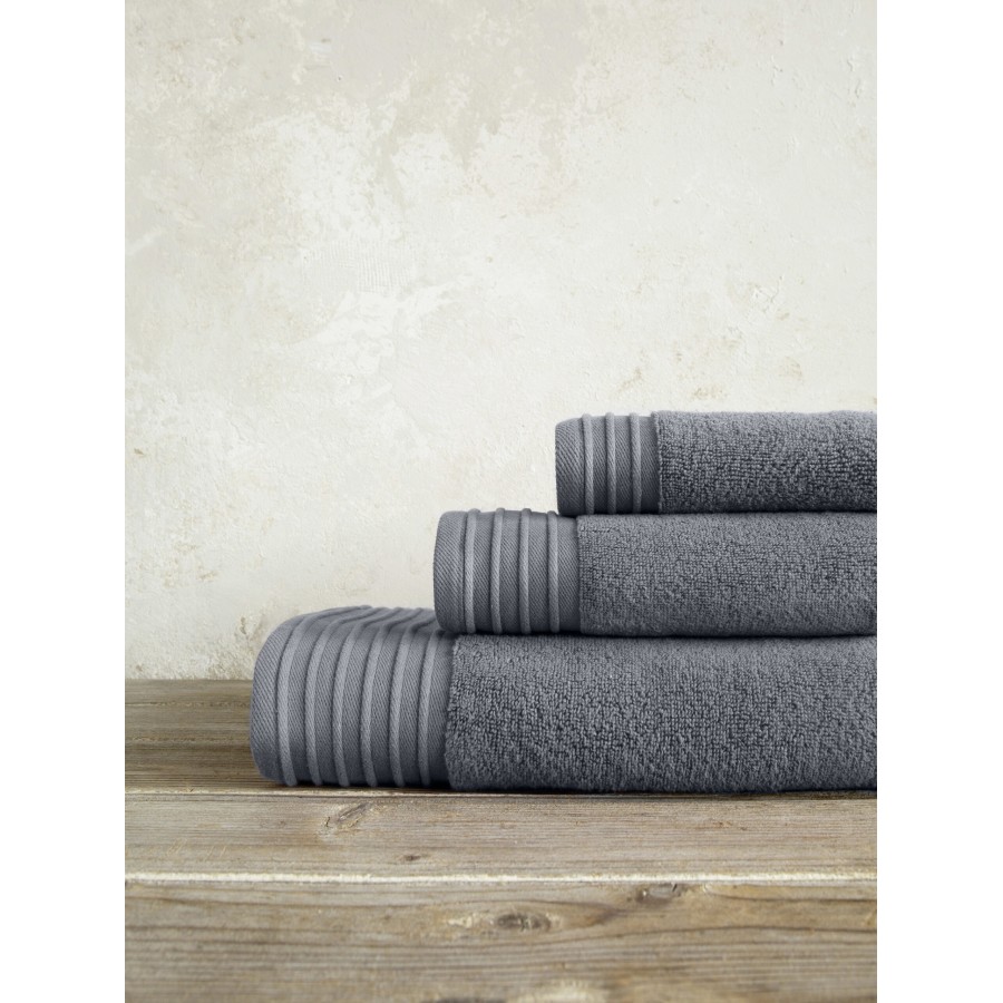 Nima Home Πετσέτα 90x145 Feel Fresh - Night Gray Γκρι