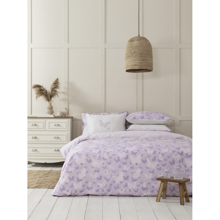 Nima Home Σετ Σεντόνια Υπέρδιπλα - Beta Ροζ, Λιλά   (2 x 240x260 + 2  52x72)