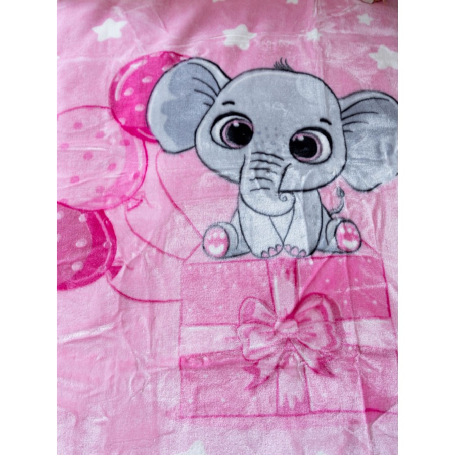 Κουβέρτα Βελουτέ Κούνιας 1558 Pink 110x140