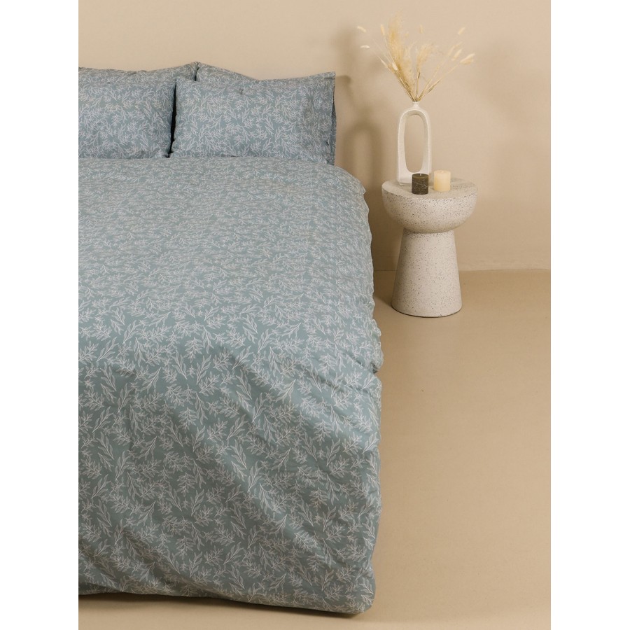 Σετ Σεντόνια Cotton Feelings 2052 Aqua Υπέρδιπλο με λάστιχο (170x205+30)