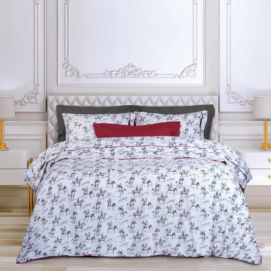 GREENWICH POLO CLUB ΣΕΤ ΣΕΝΤΟΝΙΑ KING ESSENTIAL 2263 BLACK, WHITE