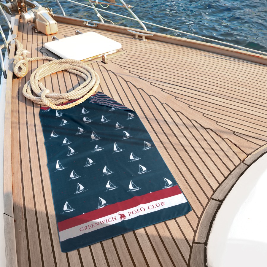 GREENWICH POLO CLUB ΠΕΤΣΕΤΑ ΘΑΛΑΣΣΗΣ 80Χ170 4026 BLUE, RED