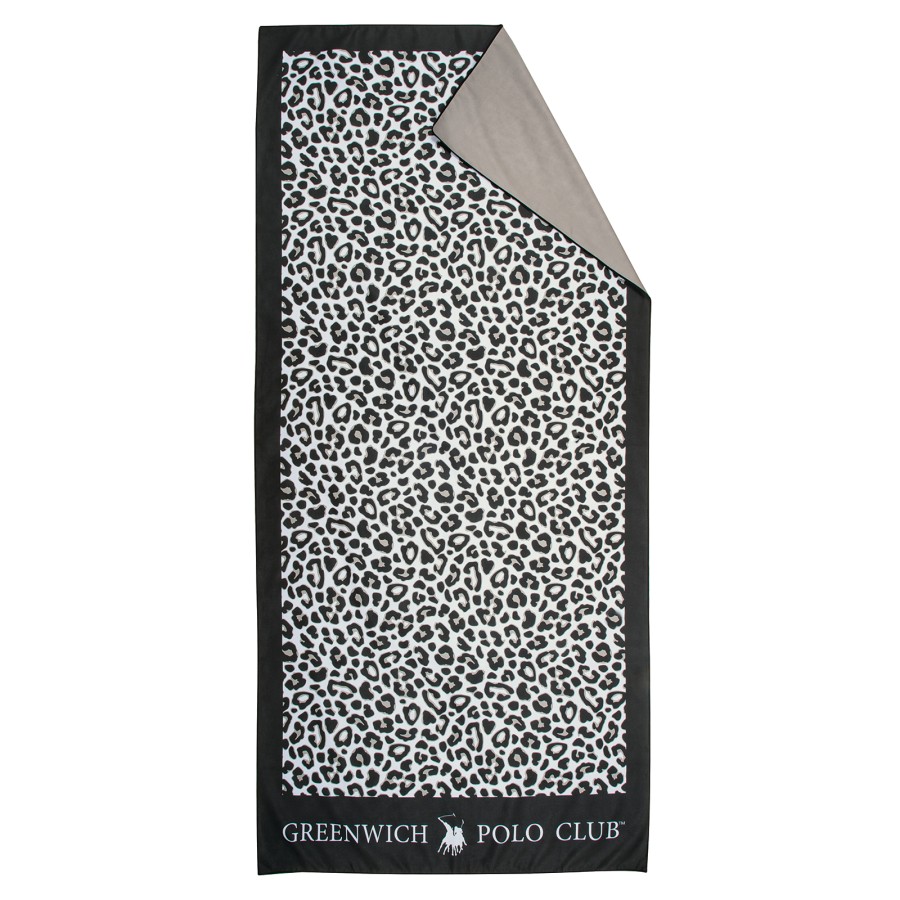 GREENWICH POLO CLUB ΠΕΤΣΕΤΑ ΘΑΛΑΣΣΗΣ 80Χ170 ESSENTIAL 4036 BLACK, TAUPE