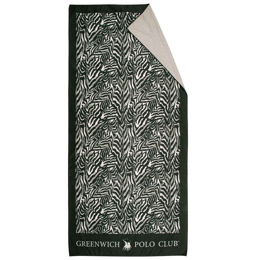 GREENWICH POLO CLUB ΠΕΤΣΕΤΑ ΘΑΛΑΣΣΗΣ 80Χ170 ESSENTIAL 4038 BLACK, TAUPE