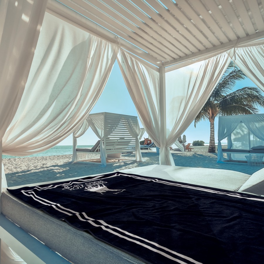 GREENWICH POLO CLUB ΠΕΤΣΕΤΑ ΘΑΛΑΣΣΗΣ 90Χ170 4049 BLACK, CREAM