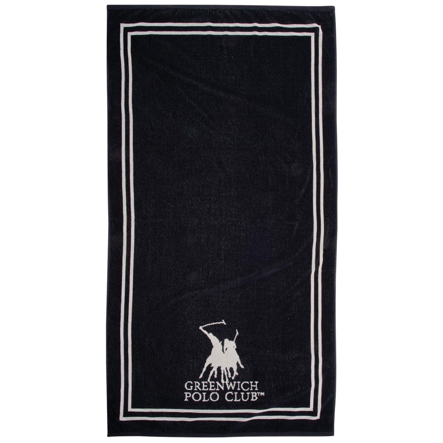 GREENWICH POLO CLUB ΠΕΤΣΕΤΑ ΘΑΛΑΣΣΗΣ 90Χ170 4049 BLACK, CREAM