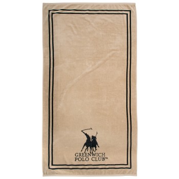 GREENWICH POLO CLUB ΠΕΤΣΕΤΑ ΘΑΛΑΣΣΗΣ 90Χ170 4050 BLACK, TAUPE