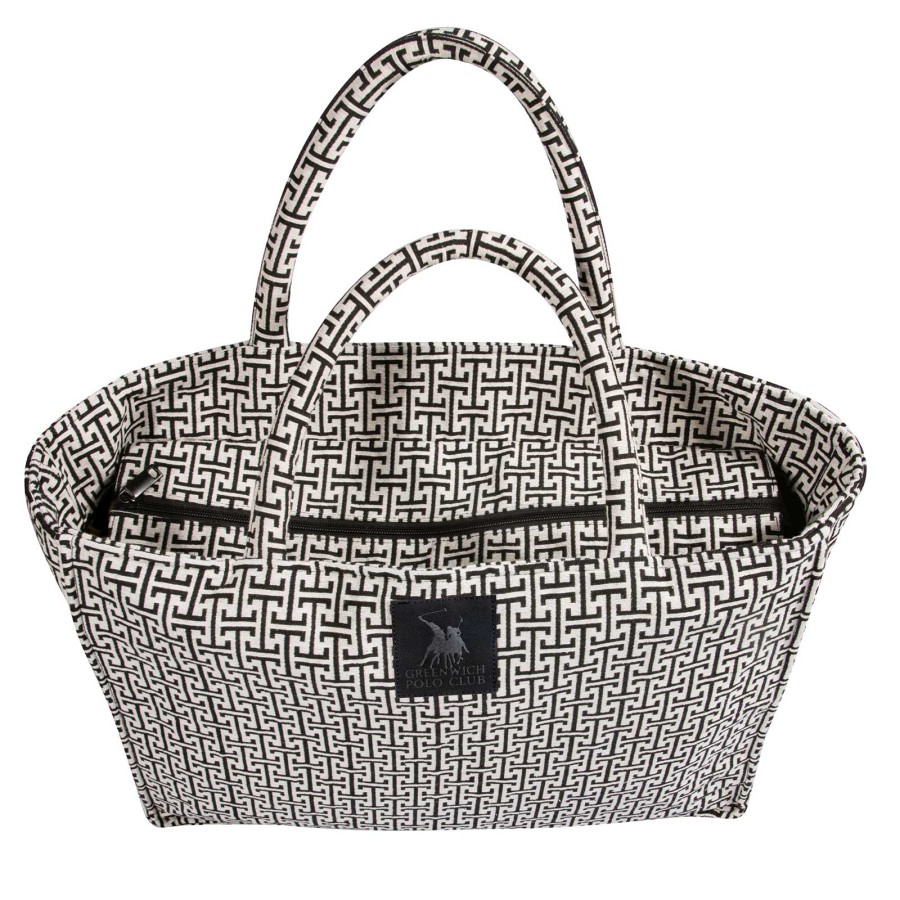 GREENWICH POLO CLUB ΤΣΑΝΤΑ ΘΑΛΑΣΣΗΣ 36X28 ESSENTIAL 4056 BLACK, GREY