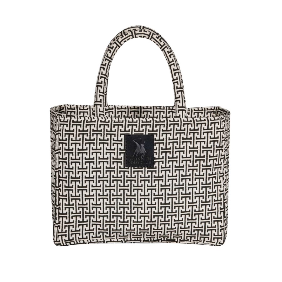 GREENWICH POLO CLUB ΤΣΑΝΤΑ ΘΑΛΑΣΣΗΣ 36X28 ESSENTIAL 4056 BLACK, GREY