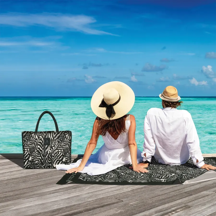 GREENWICH POLO CLUB ΤΣΑΝΤΑ ΘΑΛΑΣΣΗΣ 46X36 ESSENTIAL 4038 BLACK, TAUPE