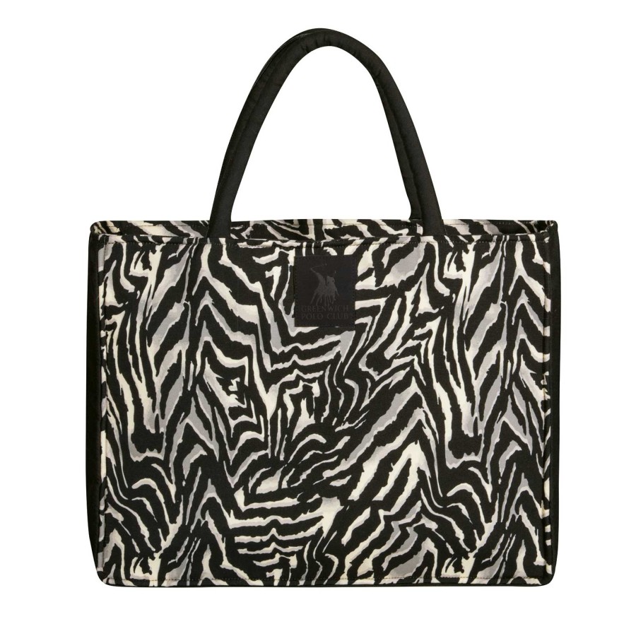 GREENWICH POLO CLUB ΤΣΑΝΤΑ ΘΑΛΑΣΣΗΣ 46X36 ESSENTIAL 4038 BLACK, TAUPE