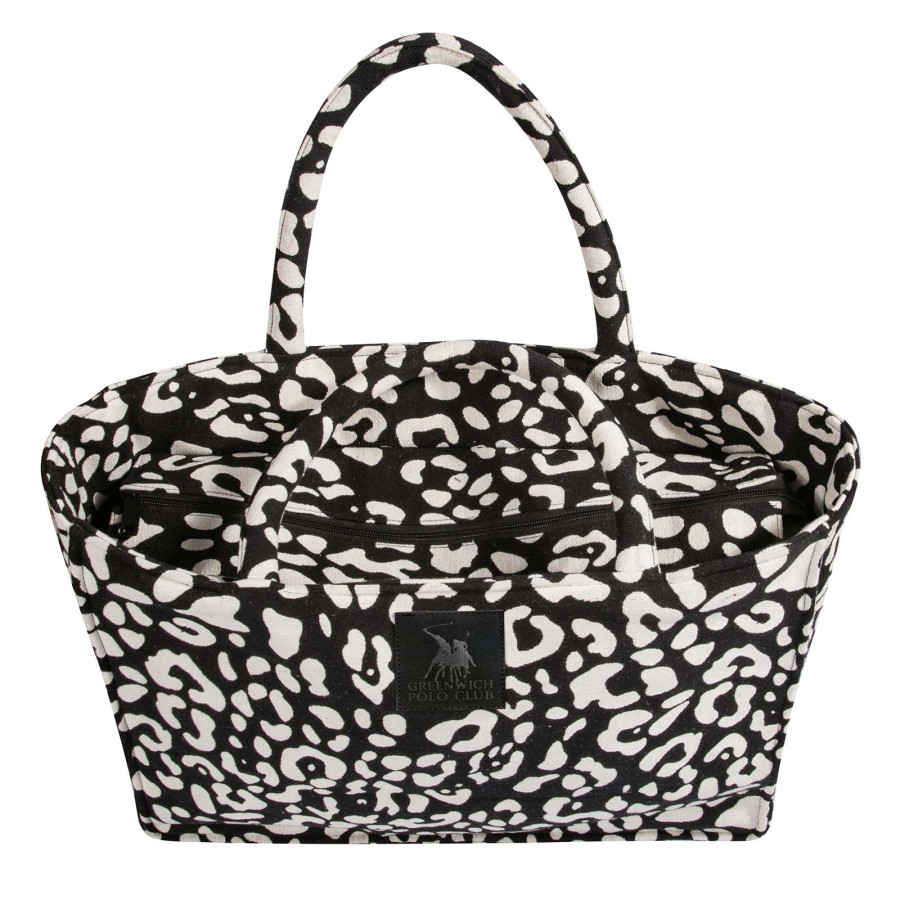 GREENWICH POLO CLUB ΤΣΑΝΤΑ ΘΑΛΑΣΣΗΣ 46X36 ESSENTIAL 4059 BLACK, TAUPE