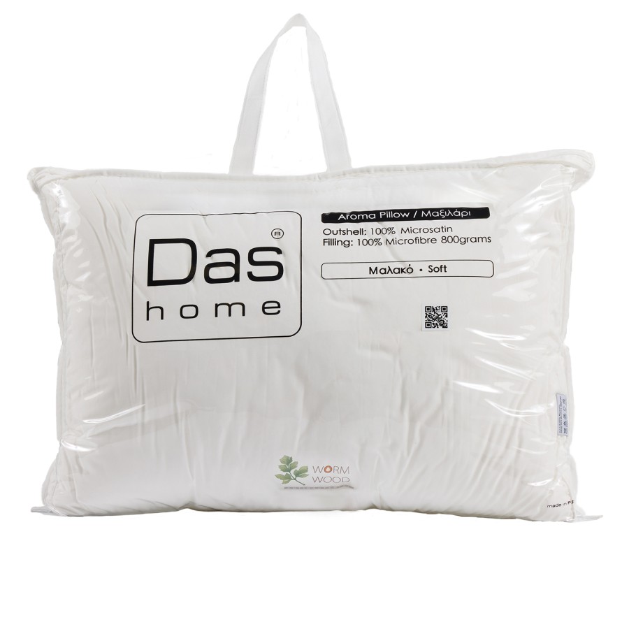 DAS HOME ΑΡΩΜΑΤΙΚΟ ΜΑΞΙΛΑΡΙ WOODWORM 50Χ70 1428 WHITE