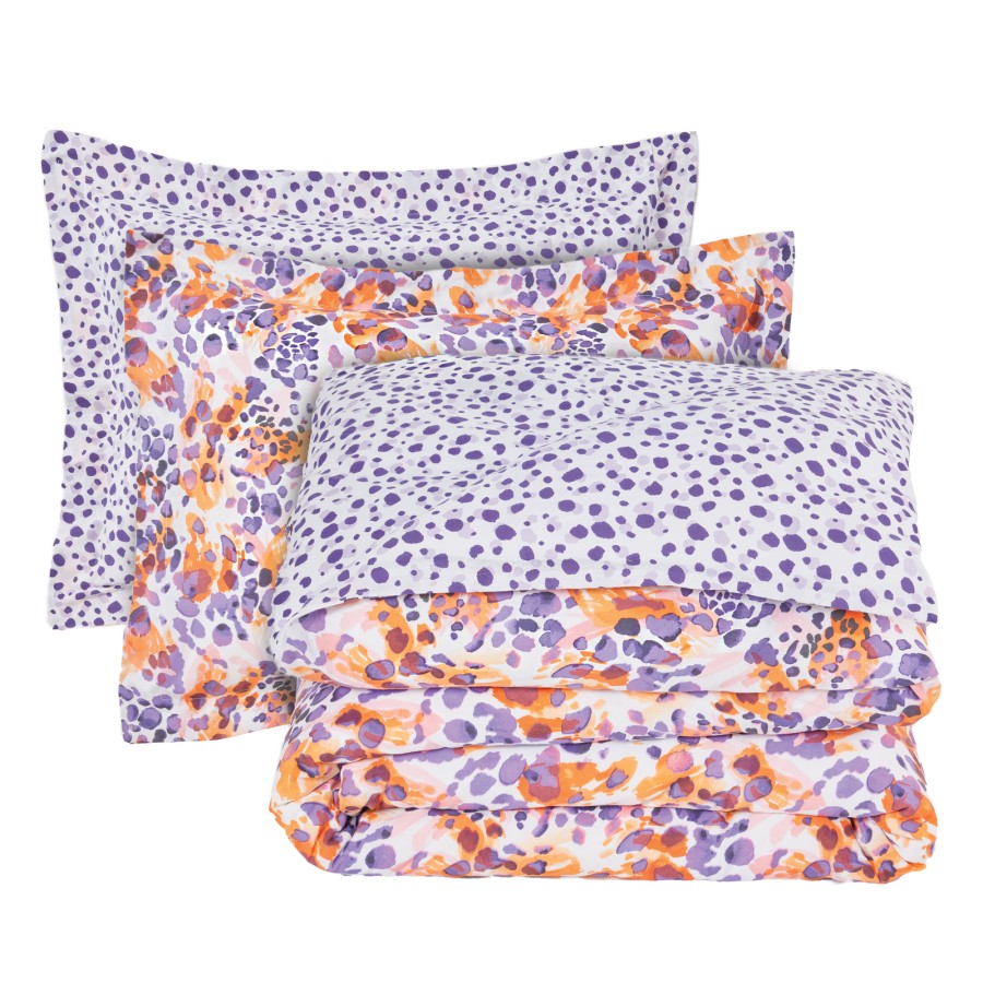 DAS HOME ΣΕΤ ΣΕΝΤΟΝΙΑ ΜΟΝΑ ΜΕ ΛΑΣΤΙΧΟ CASUAL 5430 ORANGE, PURPLE