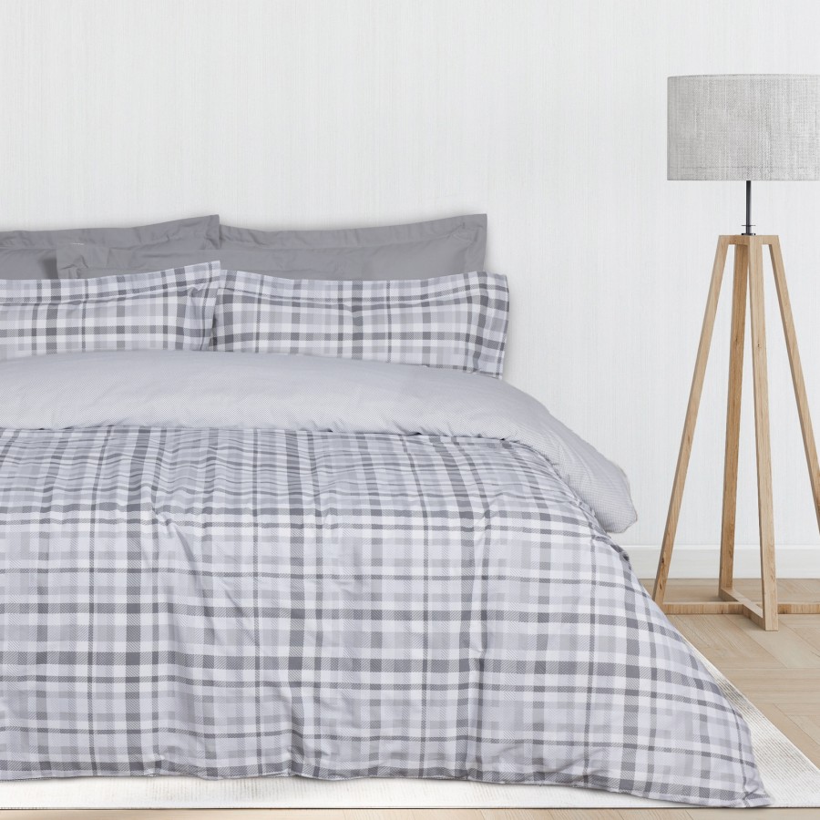 DAS HOME ΣΕΤ ΣΕΝΤΟΝΙΑ ΜΟΝΑ ΜΕ ΛΑΣΤΙΧΟ CASUAL 5431 GREY