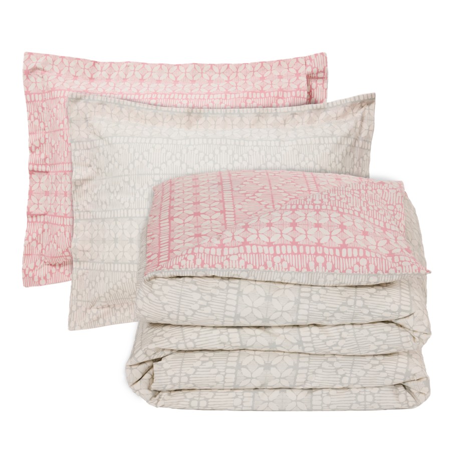 DAS HOME ΣΕΤ ΣΕΝΤΟΝΙΑ KING HAPPY 9674 GREY, ROSE