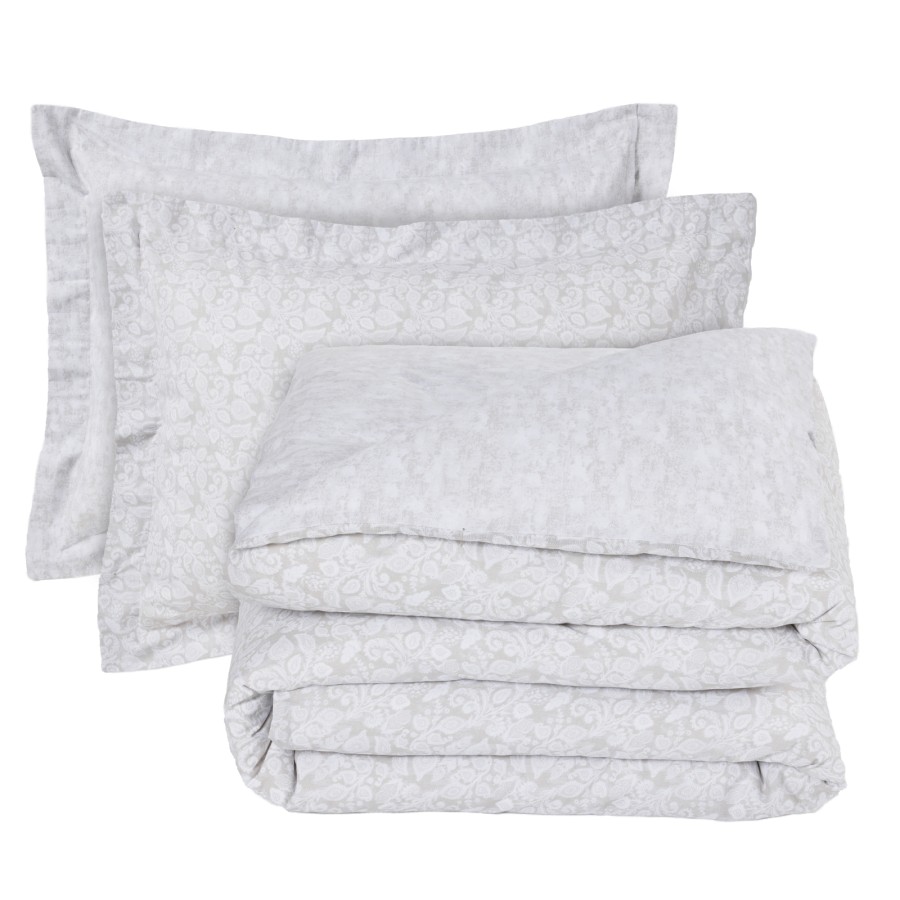 DAS HOME ΣΕΤ ΣΕΝΤΟΝΙΑ KING HAPPY 9678 TAUPE, WHITE