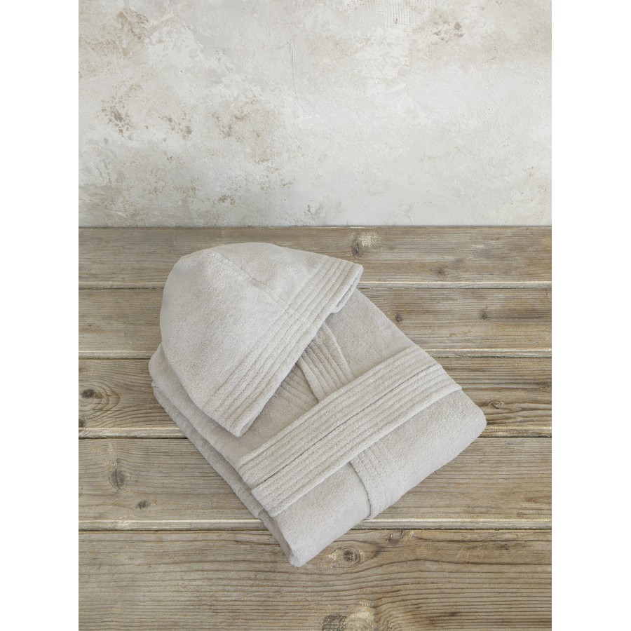 Nima Home Μπουρνούζι με κουκούλα Zen - Extra Large - Oat Beige Μπεζ