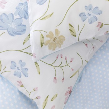 Nima Home Σετ Σεντόνια Μονά - Belleza Λευκό, Γαλάζιο, Ροζ   (2 x 170x260   52x72)