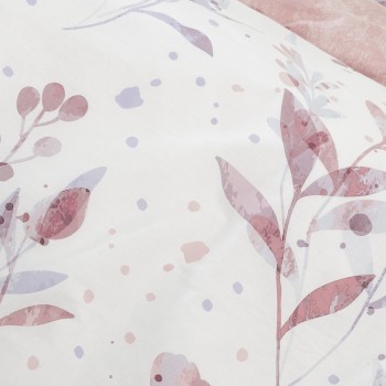 Nima Home Σετ Σεντόνια Μονά με Λάστιχο - Caprice Λευκό, Ροζ     (1 x 100x200+32  x 170x260   52x72)