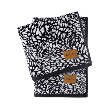 Nima Home Πετσέτα 70x140 - Dakara Μαύρο, Άσπρο