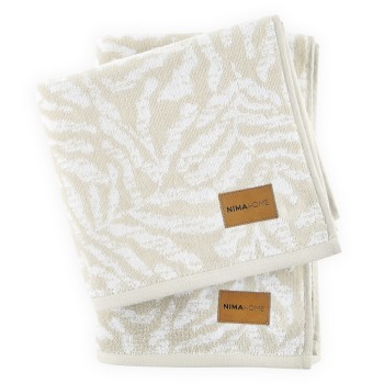 Nima Home Πετσέτα 70x140 - Exotica Μπεζ, Άσπρο