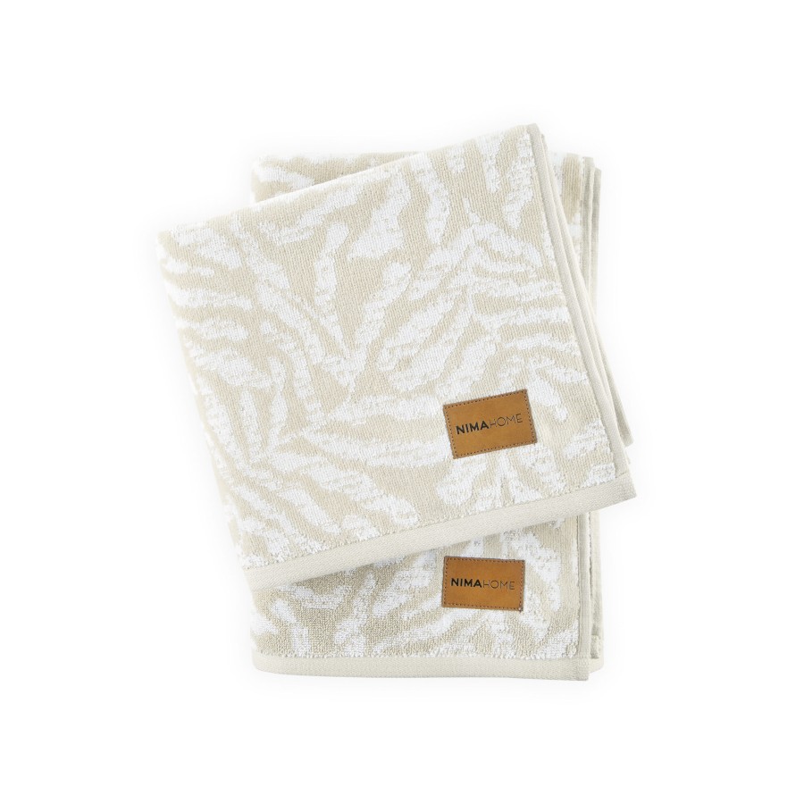Nima Home Πετσέτα 70x140 - Exotica Μπεζ, Άσπρο