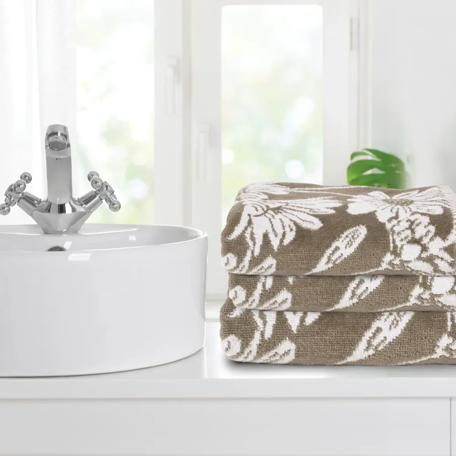 DAS HOME ΣΕΤ ΠΕΤΣΕΤΕΣ 3ΤΕΜΑΧΙΑ DAILY 0799 TAUPE