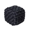 DAS HOME ΔΙΑΚΟΣΜΗΤΙΚΟ ΠΟΥΦ 43Χ43Χ40 2271 BLACK