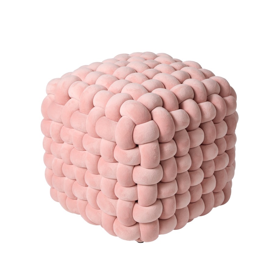 DAS HOME ΔΙΑΚΟΣΜΗΤΙΚΟ ΠΟΥΦ 43Χ43Χ40 2273 NUDE