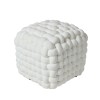 DAS HOME ΔΙΑΚΟΣΜΗΤΙΚΟ ΠΟΥΦ 43Χ43Χ40 2275 WHITE