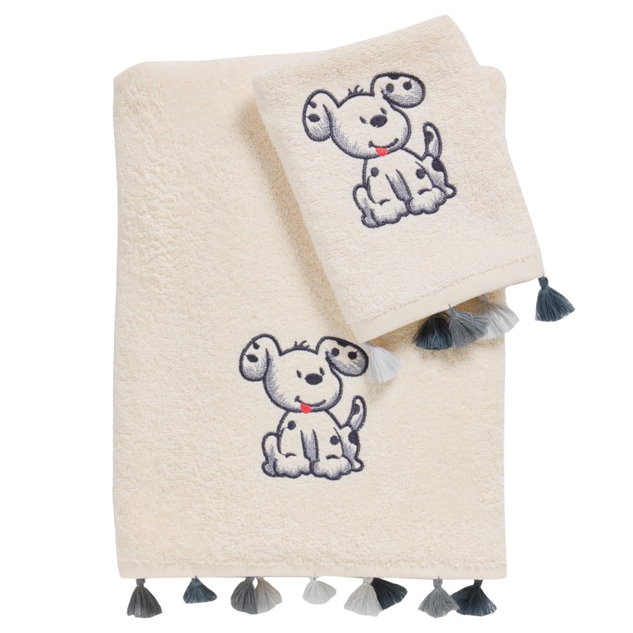 DAS BABY ΣΕΤ ΠΕΤΣΕΤΕΣ 2 ΤΕΜΑΧΙΩΝ ΚΕΝΤΗΤΕΣ SMILE 4965 GREY
