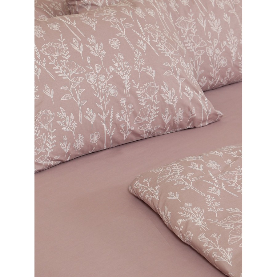 Σετ Σεντόνια Cotton Feelings 2050 Powder Υπέρδιπλο με λάστιχο (170x205+30)