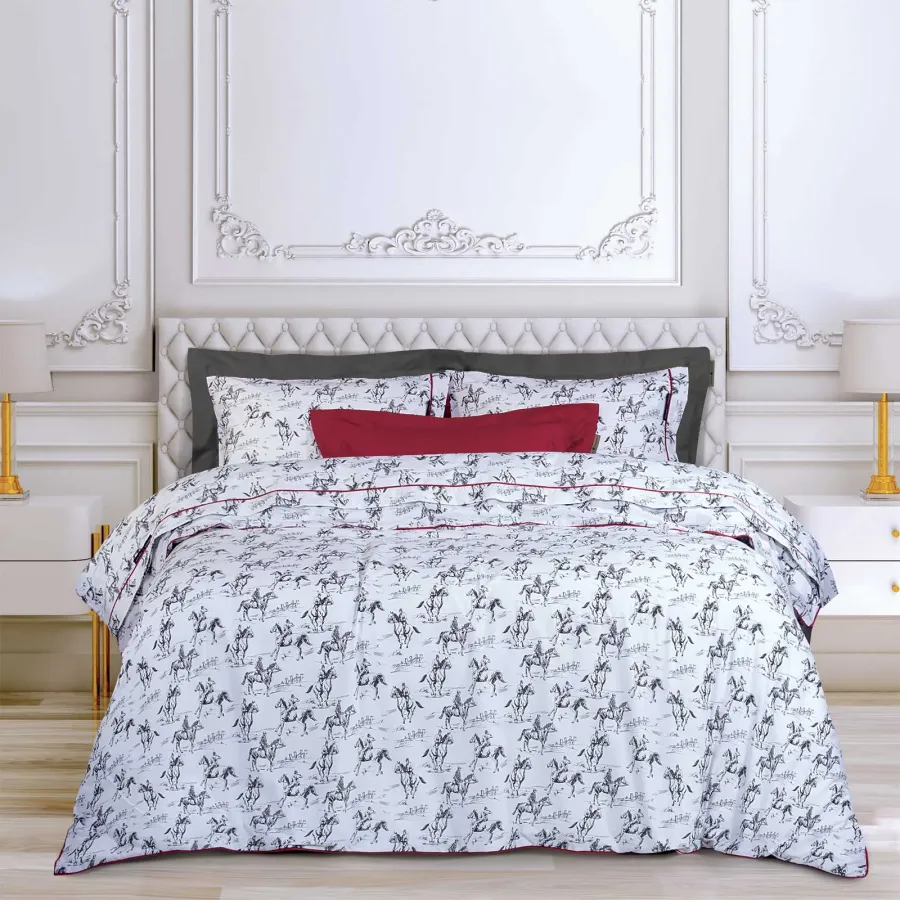 GREENWICH POLO CLUB ΣΕΤ ΣΕΝΤΟΝΙΑ ΥΠΕΡΔΙΠΛΑ 2263 BLACK, WHITE