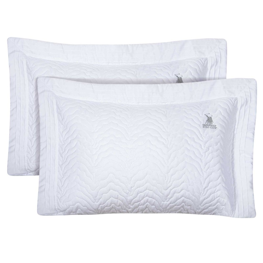 GREENWICH POLO CLUB ΖΕΥΓΟΣ ΜΑΞΙΛΑΡΟΘΗΚΕΣ CLASSIC 2351 WHITE