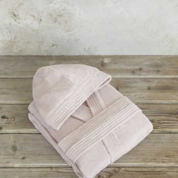 Nima Home Μπουρνούζι με κουκούλα Zen - Large - Powder Pink Ροζ