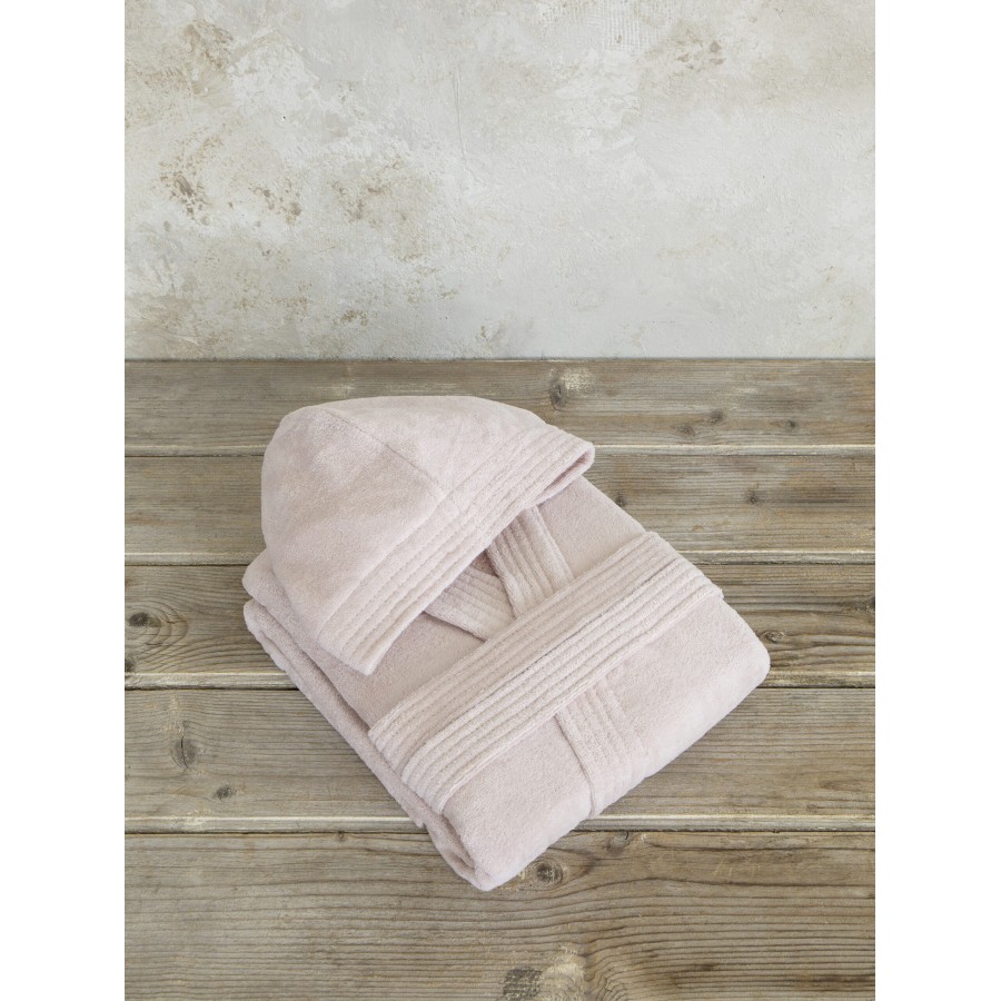 Nima Home Μπουρνούζι με κουκούλα Zen - Large - Powder Pink Ροζ