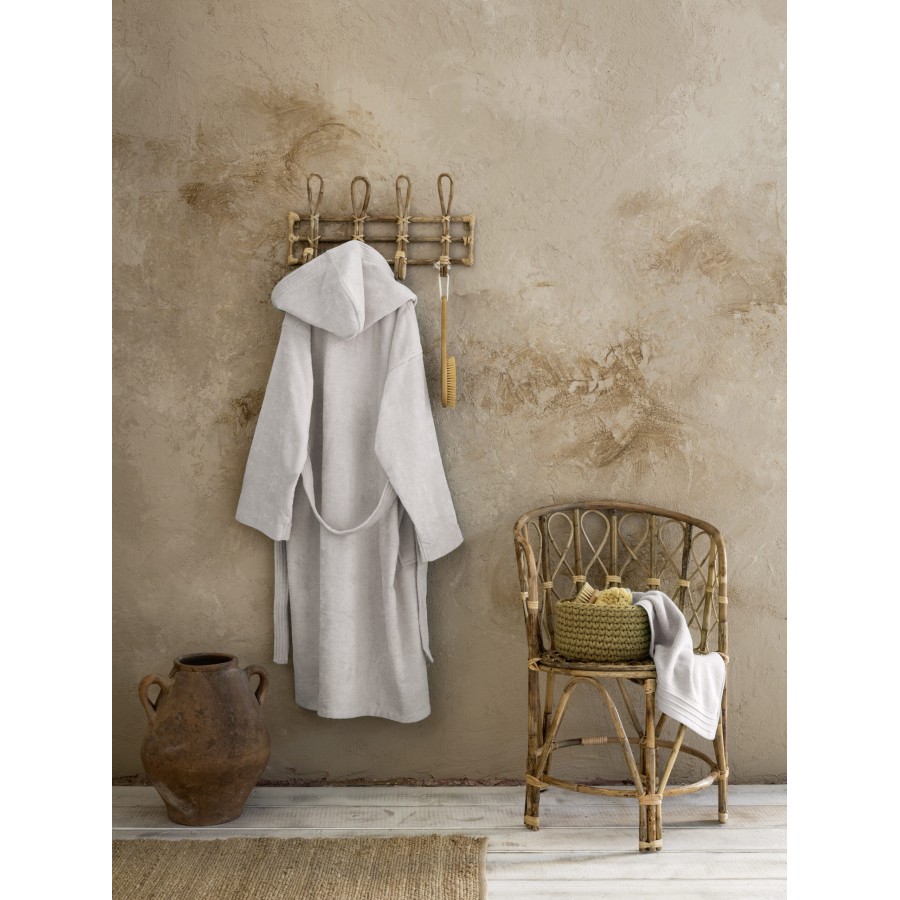 Nima Home Μπουρνούζι με κουκούλα Zen - Small - Oat Beige Μπεζ