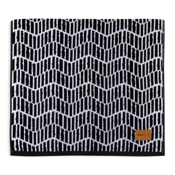 Nima Home Πετσέτα 70x140 - Lavy Μαύρο, Άσπρο