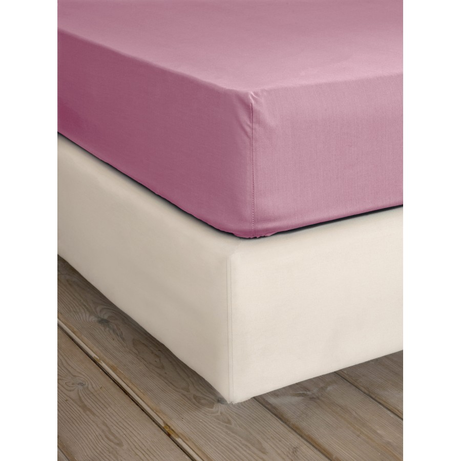 Nima Home Σεντόνι Γίγας με Λάστιχο Unicolors - Apple Pink Σάπιο μήλο     185x205+35
