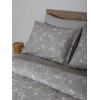 Σετ Σεντόνια Cotton Feelings 924 Grey Υπέρδιπλο (235x270)