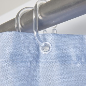 DAS HOME ΚΟΥΡΤΙΝΑ ΜΠΑΝΙΟΥ 200X180 0804 BLUE