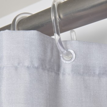 DAS HOME ΚΟΥΡΤΙΝΑ ΜΠΑΝΙΟΥ 240X180 0805 GREY