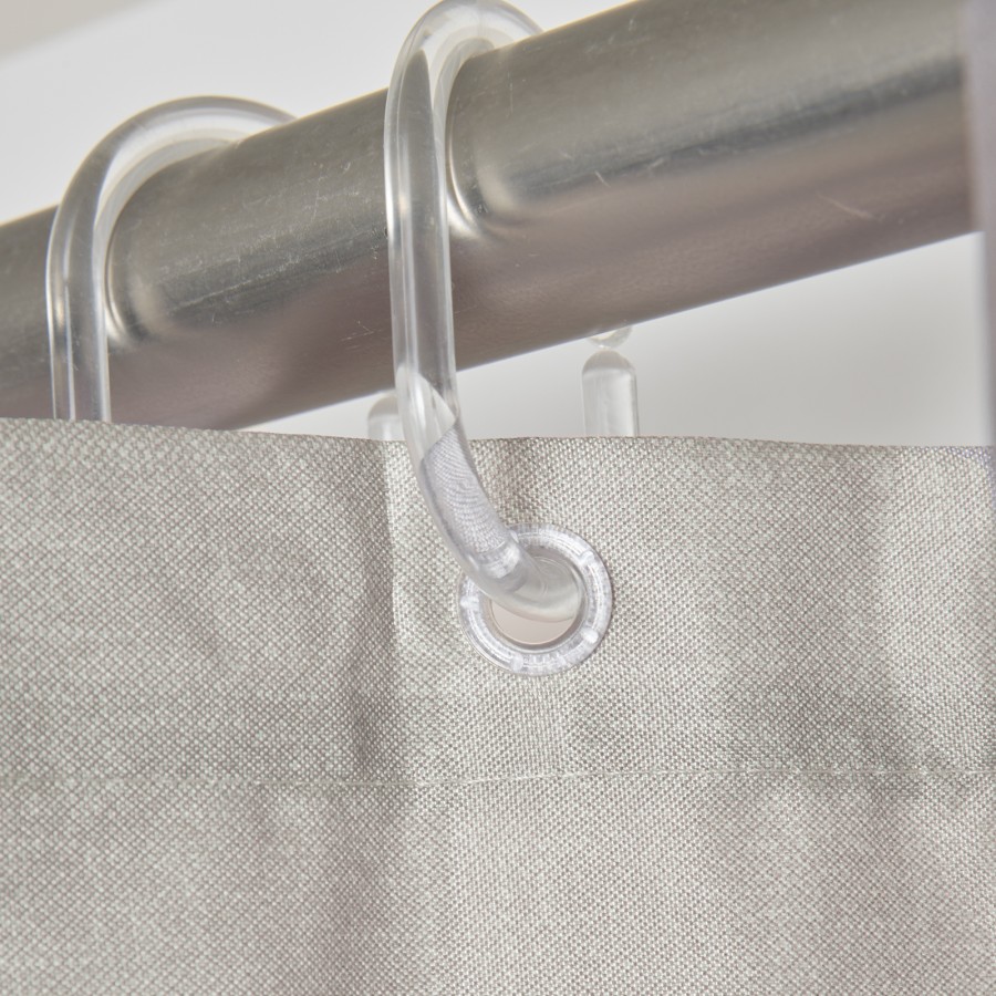 DAS HOME ΚΟΥΡΤΙΝΑ ΜΠΑΝΙΟΥ 240X180 0808 TAUPE