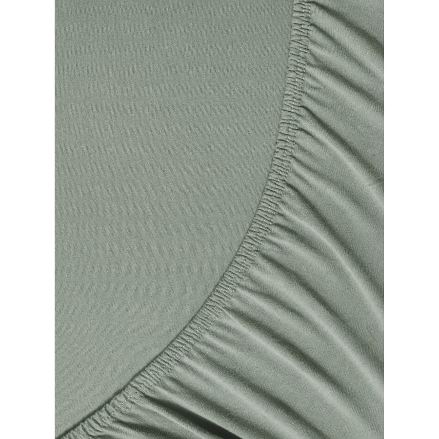 Nima Home Σεντόνι Υπέρδιπλο με Λάστιχο - Tender Rock Green Πράσινο     160x200+40