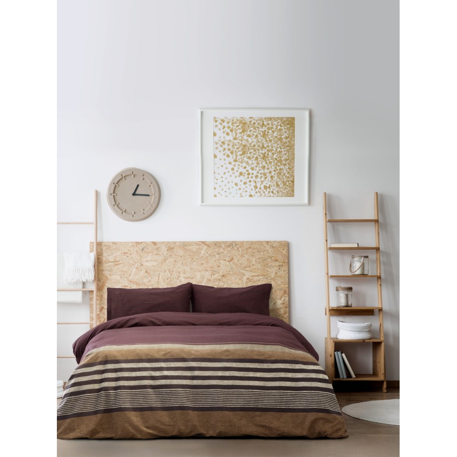 Kocoon Home Σετ Παπλωματοθήκη Μονή - Komo Bordeaux    (1 x 165x245   52x72)