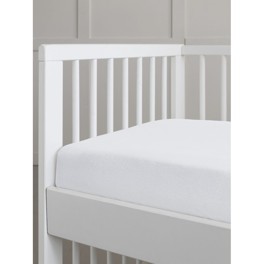 Nima Bebe Σεντόνι Κούνιας με Λάστιχο - Tender White Λευκό     70x140+15