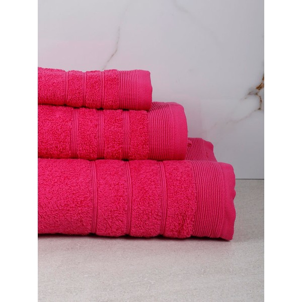 Πετσέτα Χίμπουρι 4 Fuchsia Προσώπου (50x90)