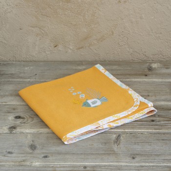 NIMA Bebe Κουβέρτα Πικέ 110x140 - Oceanis Πορτοκαλί